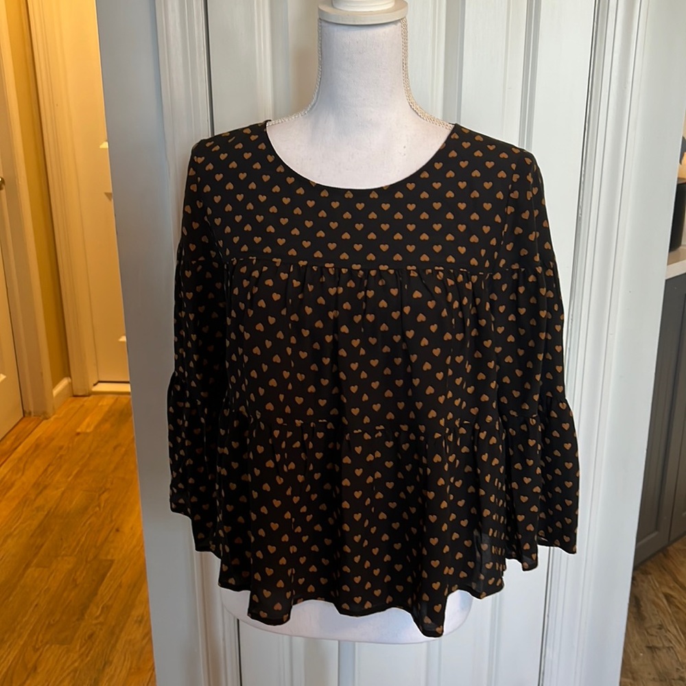 Madewell Heart Blouse, M